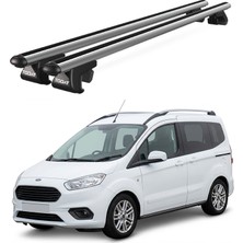 Today Auto Ford Connect Courier (2014-2023) Uyumlu Gri Ara Atkı Port Bagaj Tavan Barı