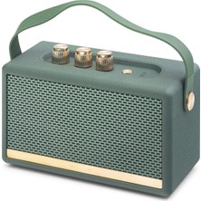 Rivera Tech Rvrstr4 Bluetooth Nostaljik Hoparlör Fm 16.7 x 10.3 x 7.16 cm - Yeşil HDX6002