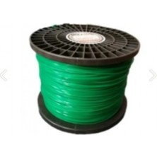 Hexagon Top Misina 3.3mm Yeşil Yuvarlak Köşe Tırpan Misinası 825 Metre