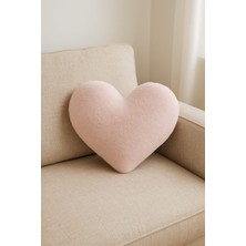 Chizgy Welsoft Kalp Yastık Dekoratif Peluş Yumuşak Süs Yastığı Pofuduk Ev Dekoru Hediyelik