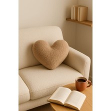 Chizgy Welsoft Kalp Yastık Dekoratif Peluş Yumuşak Süs Yastığı Pofuduk Ev Dekoru Hediyelik