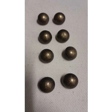 Eskitme Pirinç Kaplama Metal Düğme 385 Boy 20 mm 8 Adet