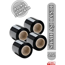 Yavulu Siyah Aşı Bandı 10CM Kalın Aşı Bandı Ağaç Aşılama Bandı (4 Adet) Ekonomik
