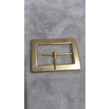 Mat Altın Kaplama Toka Iç Kemer Genişlik 5 cm /67X50 mm