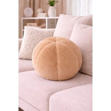 Chizgy Peluş Top Yastık Welsoft Dekoratif Kırlent Yumuşak Yuvarlak Minder Ev Dekoru Şık Tasarım