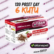 Tisan Kiraz Sapı Çayı | 6 Kutu | 120 Poşet Çay