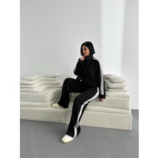 Fonna Fashion TK-3037 Bayan Eşofman Takım-Siyah