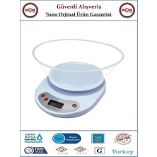 Şahin Hazneli Mutfak Terazisi - Hassas Dijital Tartı - 5 KG - Orjinal Ürün