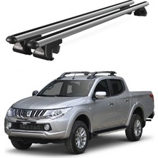 Today Auto Mitsubishi L200 (2015-2023) Uyumlu Gri Ara Atkı Port Bagaj Tavan Barı