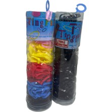 Berg Atelier 2'li Şeffaf Renkli Kopmayan Lastik Toka Perma Lastik Toka