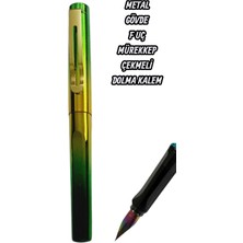 Seyfi Kırtasiye 0,36 mm Ef Uç Dolma Kalem Mürekkep Çekmeli Metal Gövde