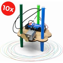 Kidose Çocuklar Için Basit Elektronik Ressam Robot Kiti | Stem-Maker Etkinliği