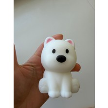 Bumelo Köpekçik Squishy-Sukuşi Stres Topu Beyaz