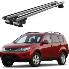 Today Auto Mitsubishi Outlander (2006-2012) Uyumlu Gri Ara Atkı Port Bagaj Tavan Barı