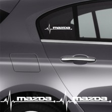 Allivo Mazda 121 Için Özel Yeni Uyumlu Aksesuar Oto Ritim Özel Yeni Sticker 2 Adet 20*9 cm