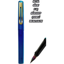 Seyfi Kırtasiye 0,36 mm Ef Uç Dolma Kalem Mürekkep Çekmeli Metal Gövde