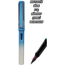 Seyfi Kırtasiye 0,36 mm Ef Uç Dolma Kalem Mürekkep Çekmeli Mat Plastik Gövde