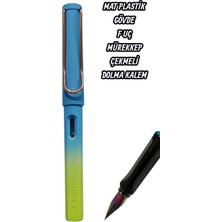 Seyfi Kırtasiye 0,36 mm Ef Uç Dolma Kalem Mürekkep Çekmeli Mat Plastik Gövde