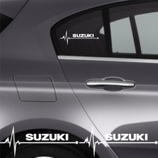 Allivo Suzuki Baleno Için Özel Yeni Uyumlu Aksesuar Oto Ritim Özel Yeni Sticker 2 Adet 20*9 cm