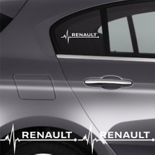 Allivo Renault Safrane Için Özel Yeni Uyumlu Aksesuar Oto Ritim Özel Yeni Sticker 2 Adet 20*9 cm