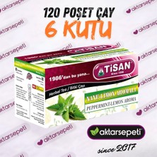 Tisan Nane Limon Aromalı Çayı | 6 Kutu | 120 Poşet Çay