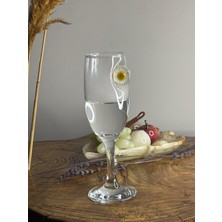 No35 Şampanya Kadehi Papatya Figürlü 2'li