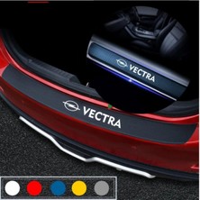 Allivo Opel Vectra Için Özel Yeni Uyumlu Aksesuar Oto Bagaj ve Kapı Eşiği Özel Yeni Sticker Seti Karbon