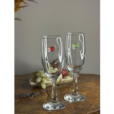 No35 Şampanya Kadehi Gülen Yüz Figürlü 2'li