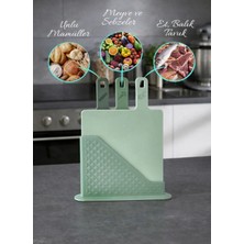 Moi Kesme Tahtası Seti 4'lü ( 3 Kesme Tahtası ve 1 Tahta Standı )