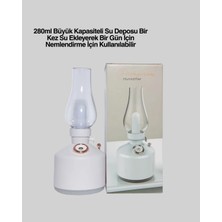 No35 Renkli LED Işıklı Retro Gaz Lambası Aroma Terapi Mist Maker