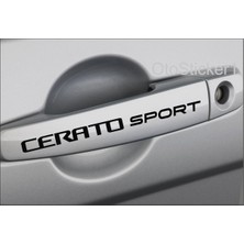 Allivo Kia Cerato Sport Kapı Kolu Özel Yeni Sticker Set 8 Ad 10*1,5 cm