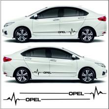 Allivo Opel Mıcra Için Özel Yeni Uyumlu Aksesuar Yan Şerit Oto Ritim Özel Yeni Sticker