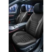 Kurra Store Mercedes-Benz Coupe (C123) 300 C Turbo-D (125 Hp) 1982 Alucar Serisi Uyumlu Kumaş Oto Koltuk Kılıfı Siyah