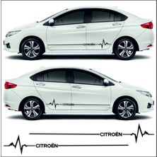 Allivo Cıtroen C1 Yan Şerit Oto Ritim Özel Yeni Sticker