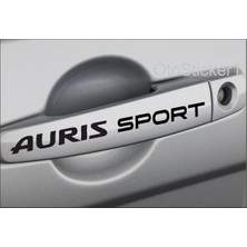 Allivo Toyota Auris Sport Için Özel Yeni Uyumlu Aksesuar Kapı Kolu ve Jant Özel Yeni Sticker 8 Adet