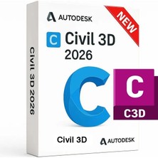 Autodesk Civil 3D 2026 + Autocad 2026 (Windows) - 1 Pc 1 Yıl Autodesk Key