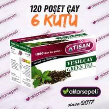 Tisan Yeşilçay | 6 Kutu | 120 Poşet Çay