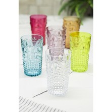 Akrilik Renkli 6 Lı Uzun Bardak & Su Meşrubat Bardağı 750 ml ( Büyük Boy & Cam Değildir )