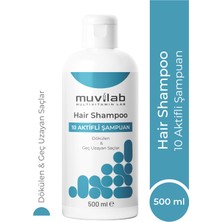 Muvilab Kolajen ve Keratin Saç Dökülmesine Karşı Dolgunlaştırıcı Onarıcı Besleyici Arındırıcı Tuzsuz Şampuan