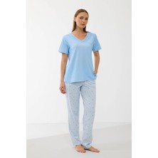 Anıl 11733  Kadın T-Shirt ve Pantalon Takım