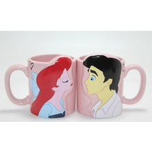 Magicool Küçük Deniz Kızı Ariel ve Prens Eric 3D Çift Kupa Bardak Seti ALK4537
