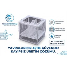 Aqua Expert Akvaryum Tül Yavruluk - Ikili - Vantuzlu - 16X14X16 - Büyük Boy