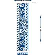 1 Ay Kalıcı 24 Saat Sonra Kararan Band Maori Şerit Geçici Dövme Tattoo