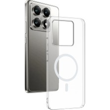 Nanospace Xiaomi 14T Ile Uyumlu Kamera Korumalı M-Safe Şarj Özellikli Şeffaf London Sert Pc Kapak