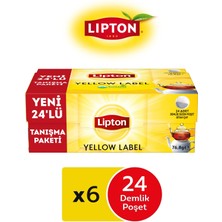Lipton Yellow Label Demlik Poşet Çay 24LÜ x 6 Adet