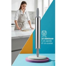 MiraLive Isabella Series - Profesyonel P6061 Alüminyum Saf Kaplama 47 cm Şef Merdanesi