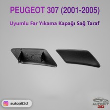 AutoPit 3D Peugeot 307 (2001–2005) Uyumlu Far Yıkama Kapağı Sağ Taraf