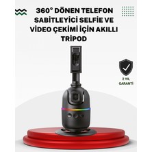 MiraLive Sosyal Medya Içerikleri Için Otomatik Yüz Takipli 360° Döner Gimbal Stand