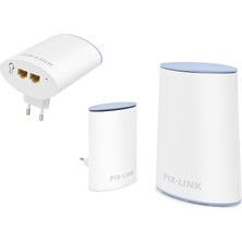 Marsilyan Mesh Wifi Sistemi AC1200 Dual Band 3’lü Set - Beyaz LV-WMS01