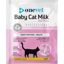 Tuba Toptaş Onevet Baby Cat Milk Sindirim ve Büyüme Destekleyici Yavru ve Anne Kedi Süt Tozu 5 gr